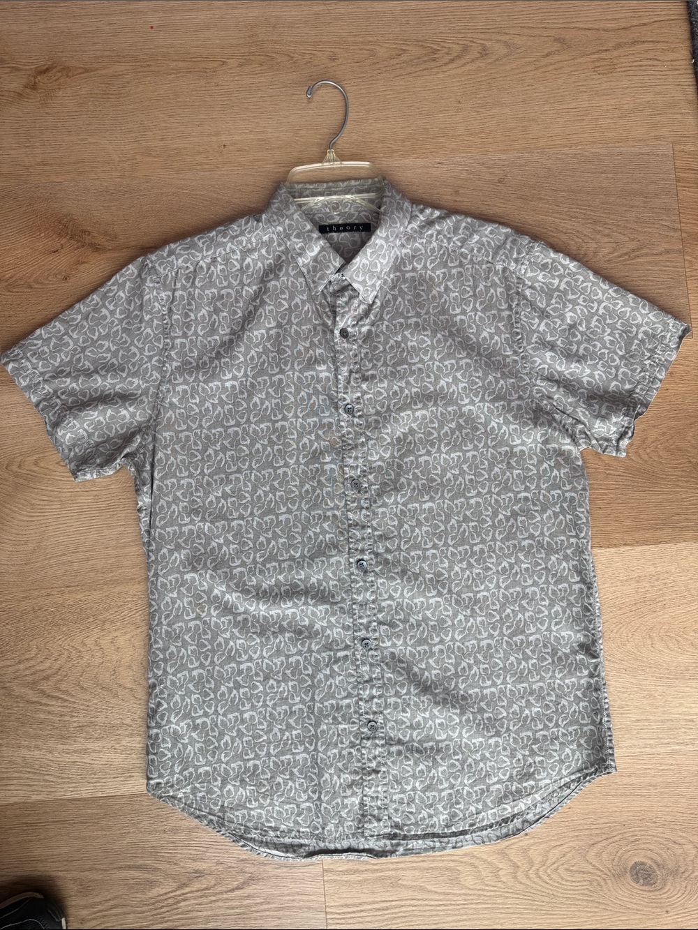 Theory Short-Sleeve Button-Up Shirt